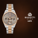 Bigotti Women’s Chronograph Watch – Rose Gold & Silver Elegance | BG.1.10492-5