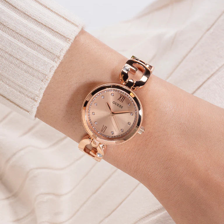 Guess Rose Gold Tone Analog Women's Watch | GW0759L3