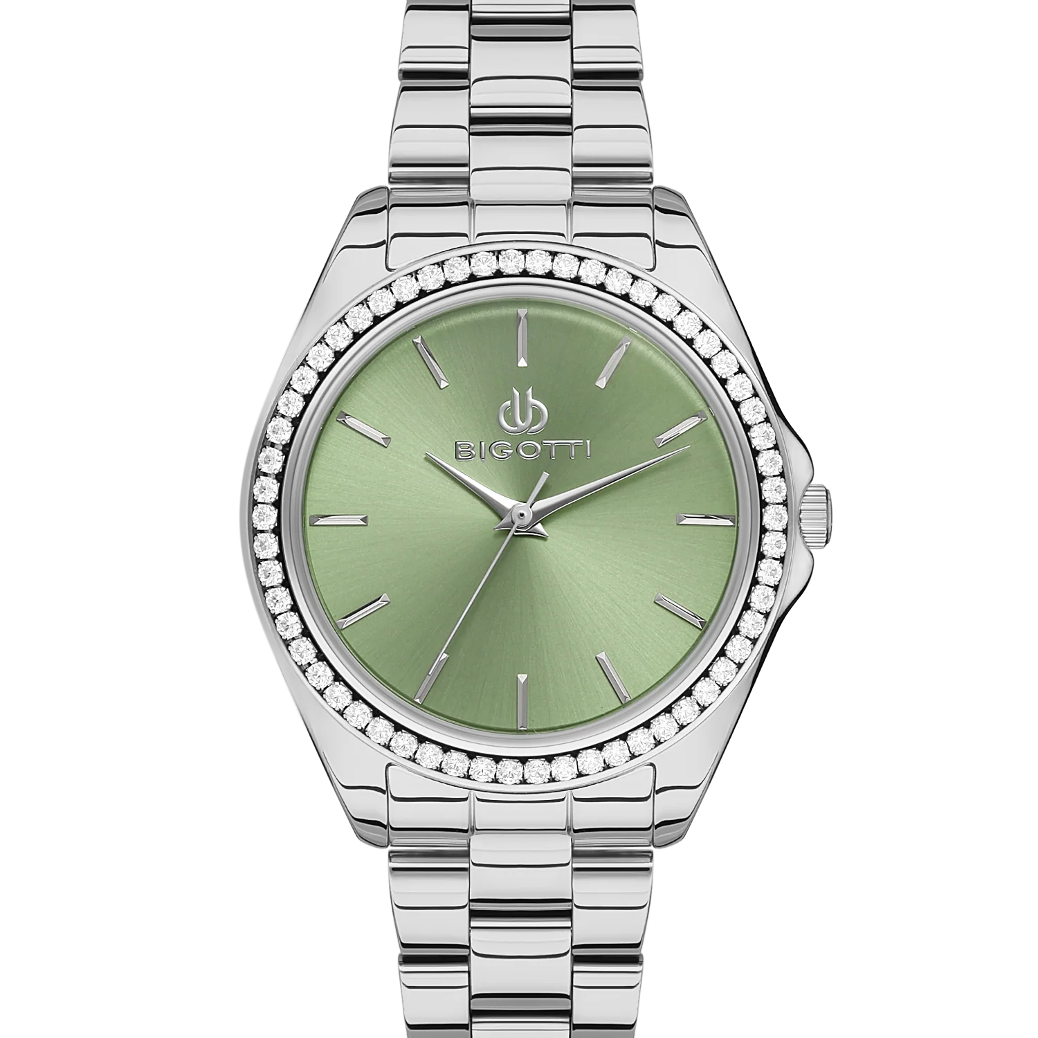 Bigotti Women's Stainless Steel Green Dial Watch | BG.1.10497-2