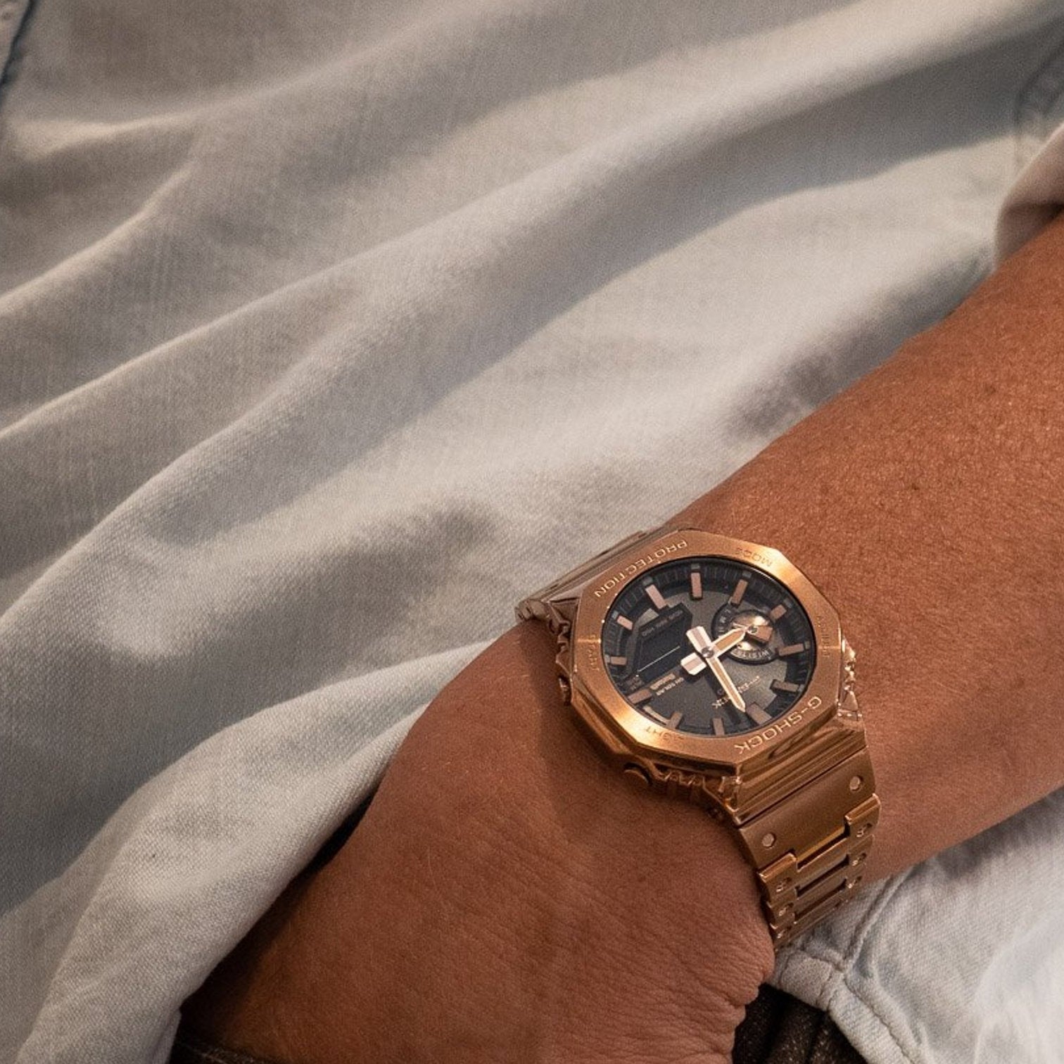 Casio G-Shock Black Dial Stainless Steel Men’s Watch | GM-B2100GD-5ADR