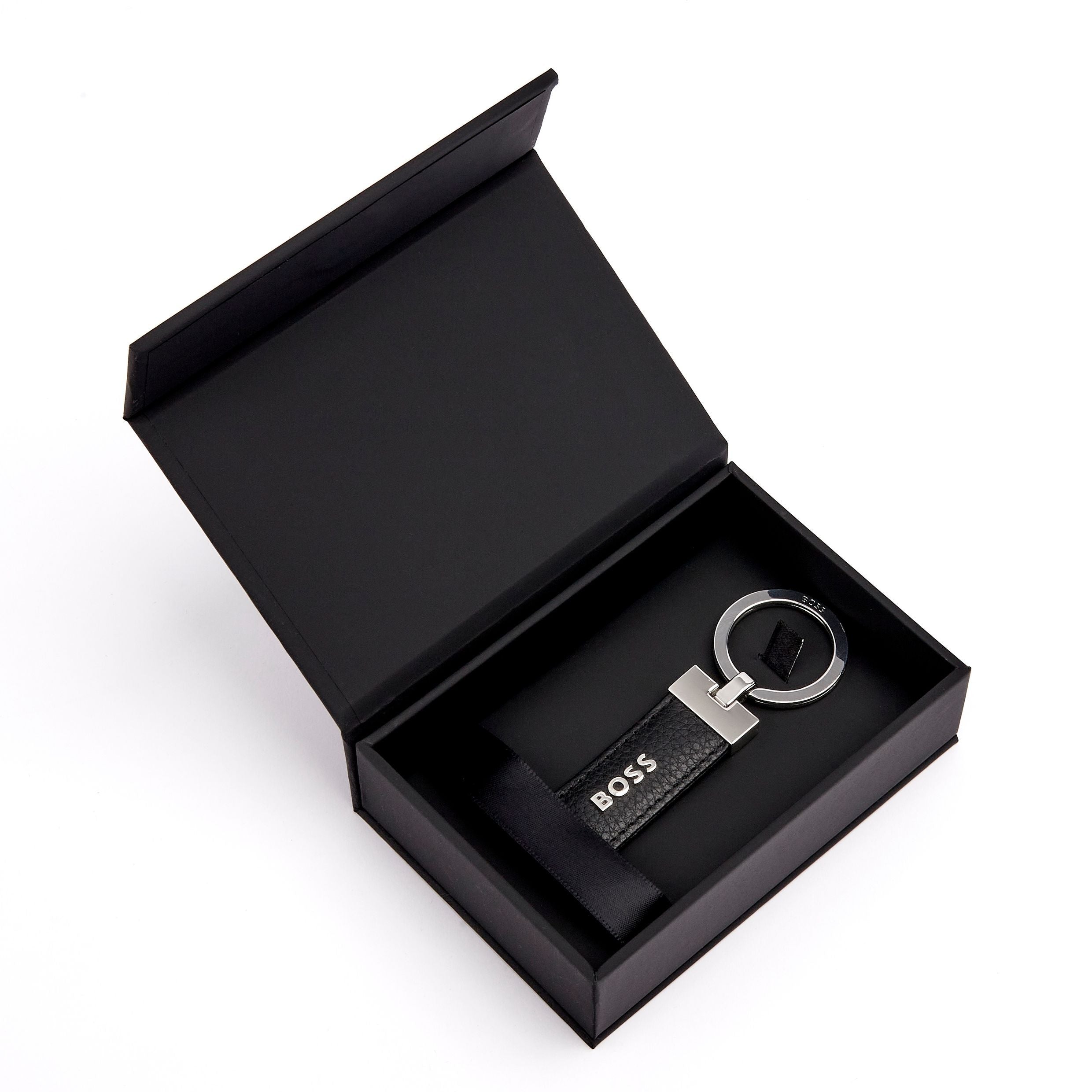 HUGO BOSS HAK416A-Key ring Classic Grained Black