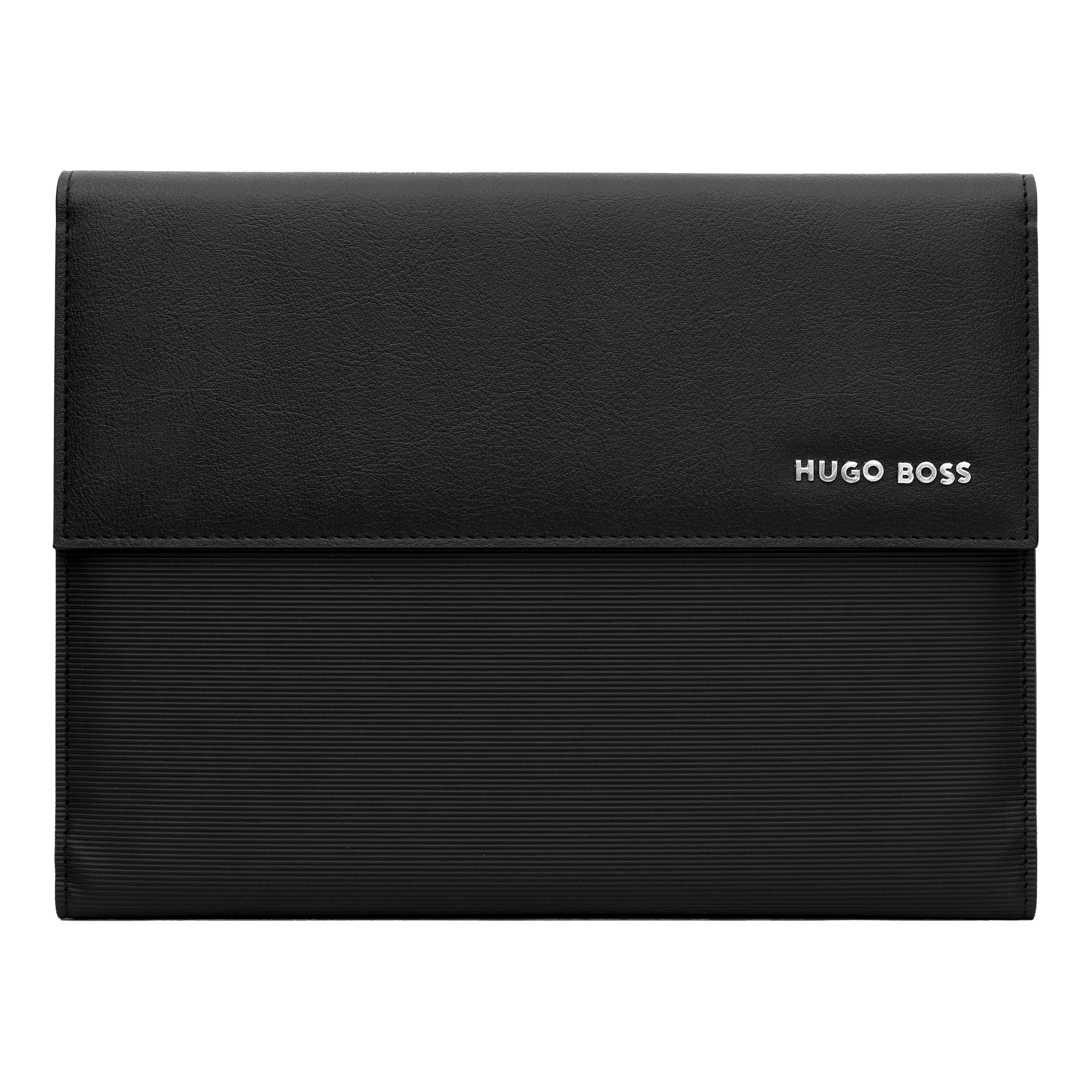 HUGO BOSS HDM210A-Folder A5 Pinstripe Black