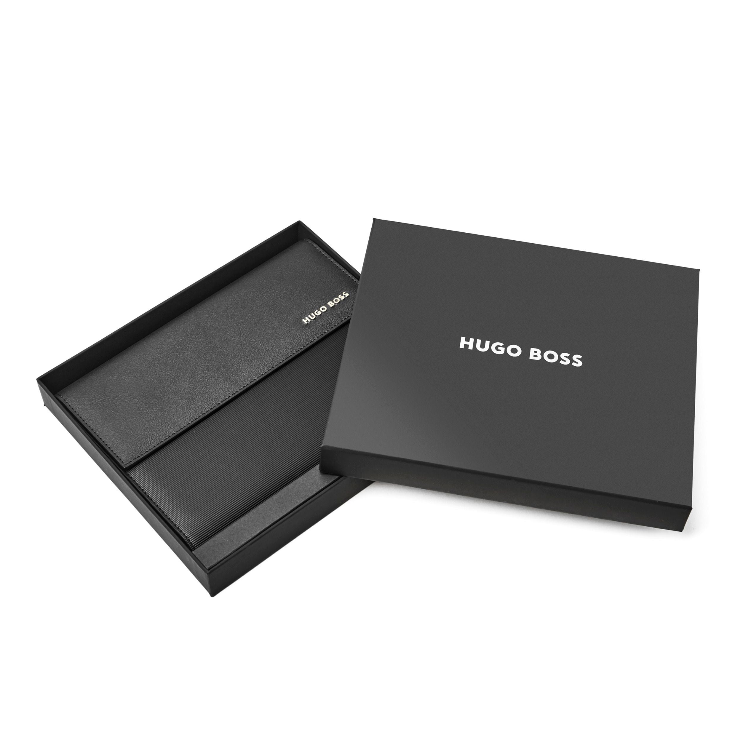 HUGO BOSS HDM210A-Folder A5 Pinstripe Black