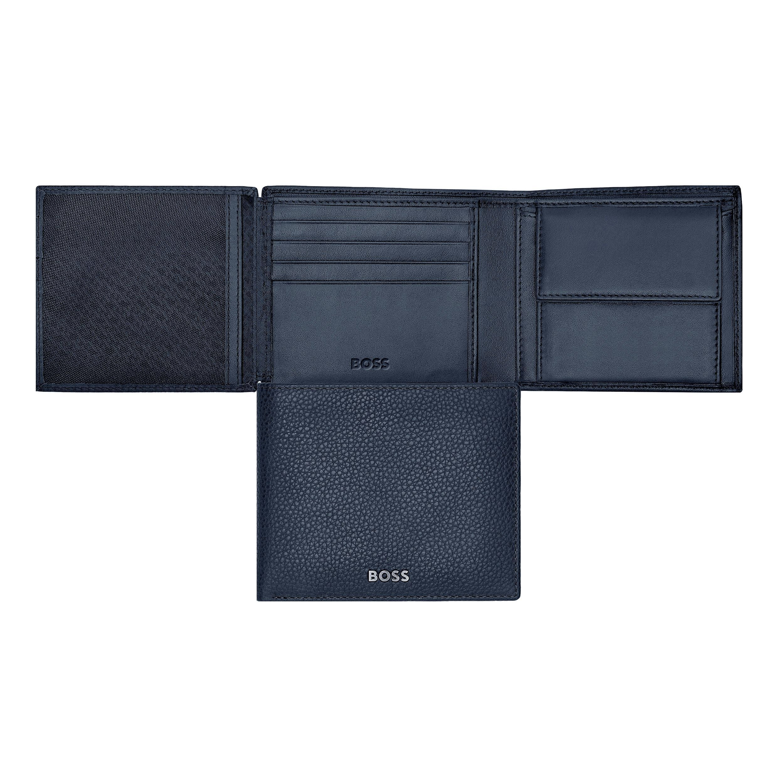 HUGO BOSS HLN416N - Money wallet with flap Classic Grained Navy