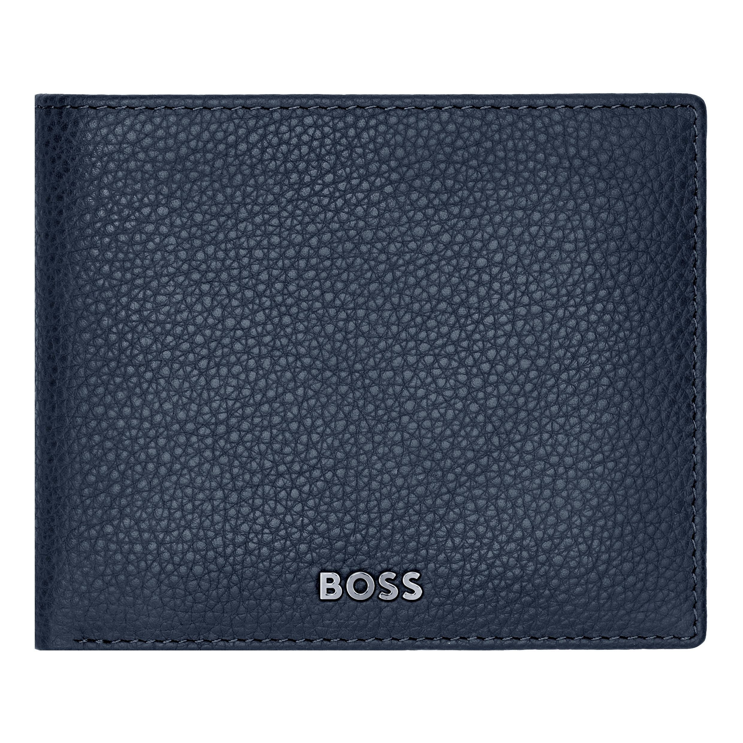 HUGO BOSS HLN416N - Money wallet with flap Classic Grained Navy