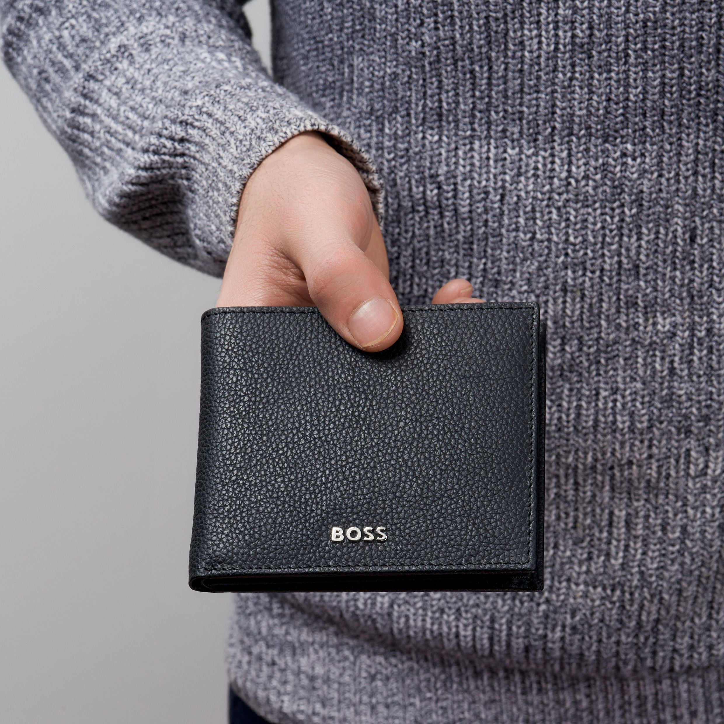HUGO BOSS HLW416A-Wallet Classic Grained Black