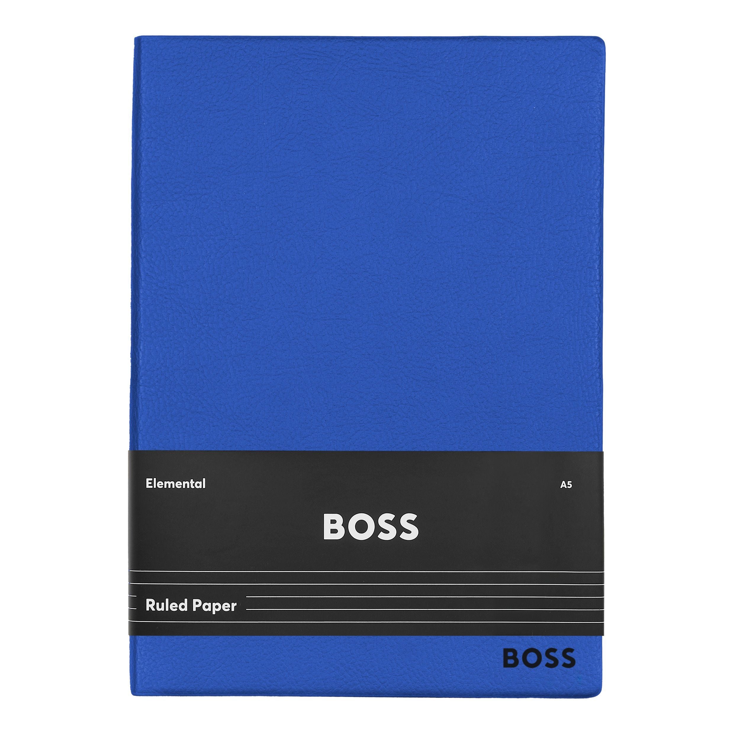 HUGO BOSS Notebook A5 Essential Storyline Blue Lined |HNH121LL