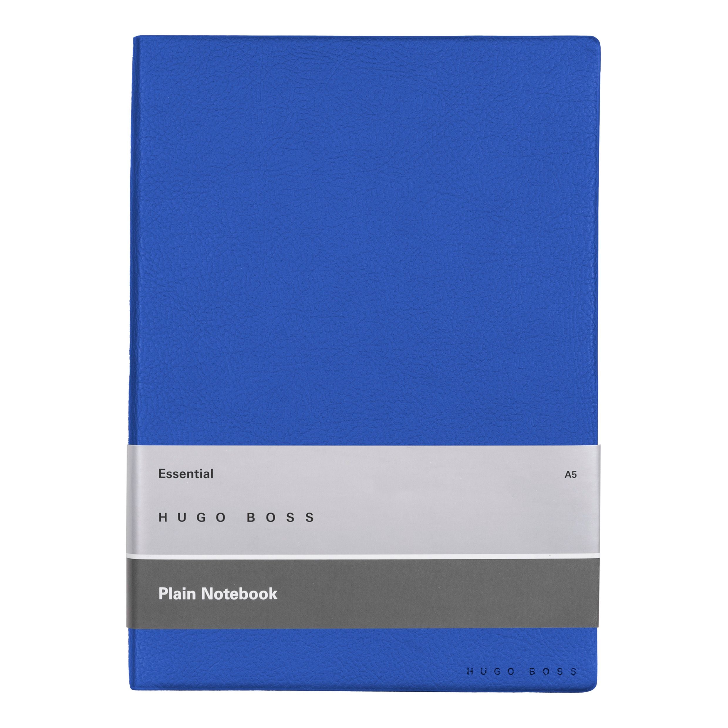 HUGO BOSS Notebook A5 Essential Storyline Blue Plain | HNH121LP