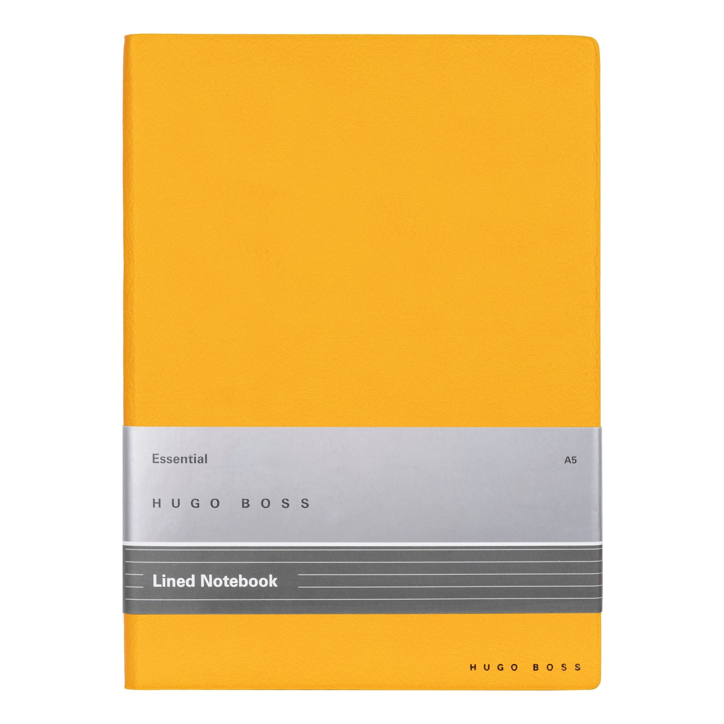 HUGO BOSS Notebook A5 Essential Storyline Yellow Lined | HNH121SL