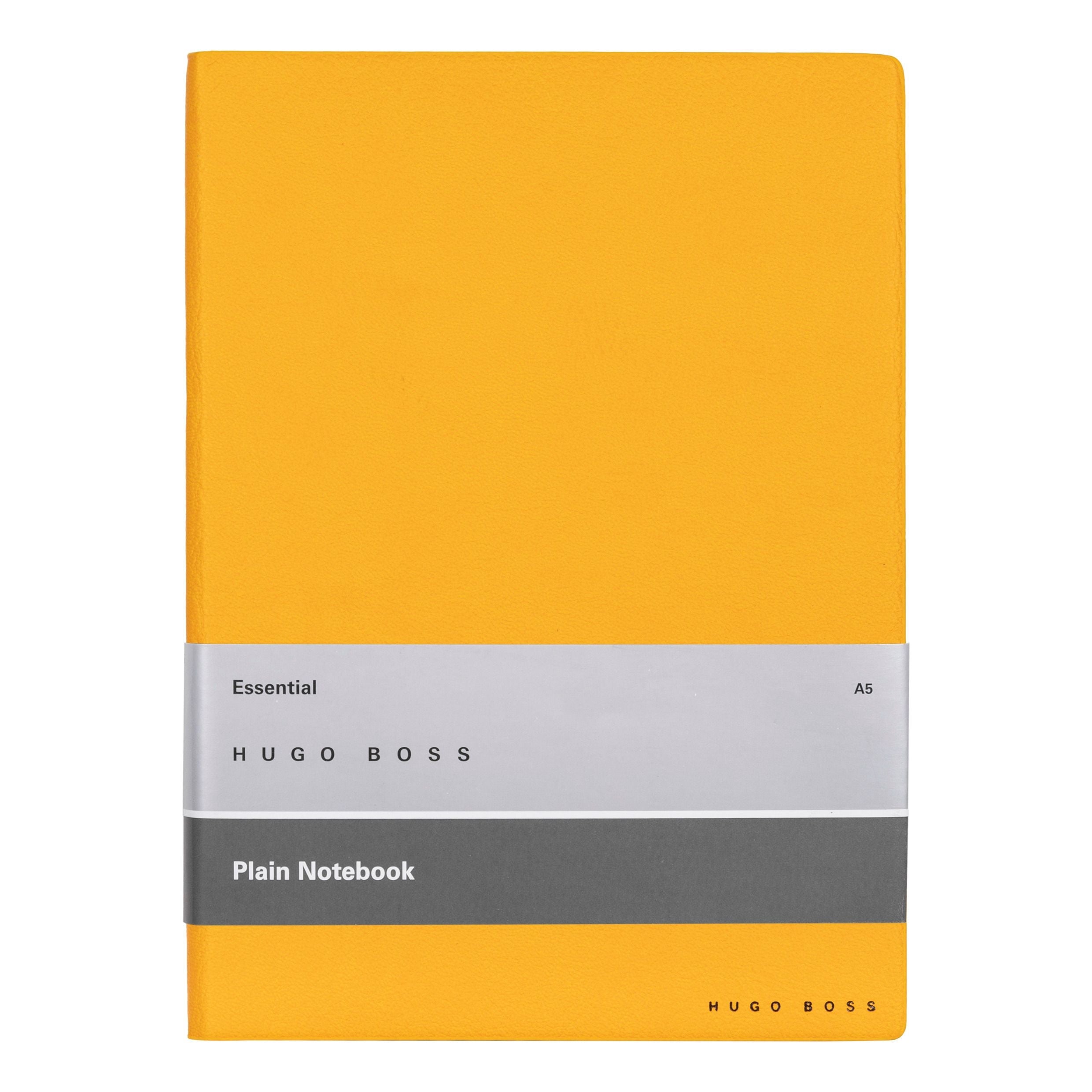 HUGO BOSS Notebook A5 Essential Storyline Yellow Plain | HNH121SP