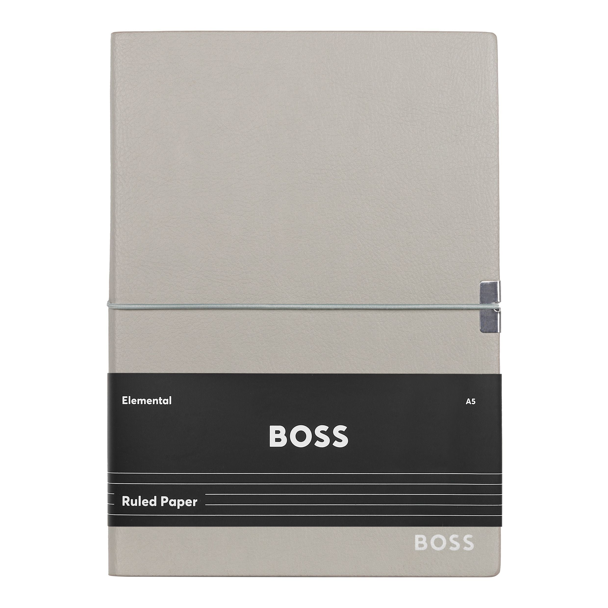 HUGO BOSS Notebook A5 Elegance Storyline Grey Lined | HNH124KL