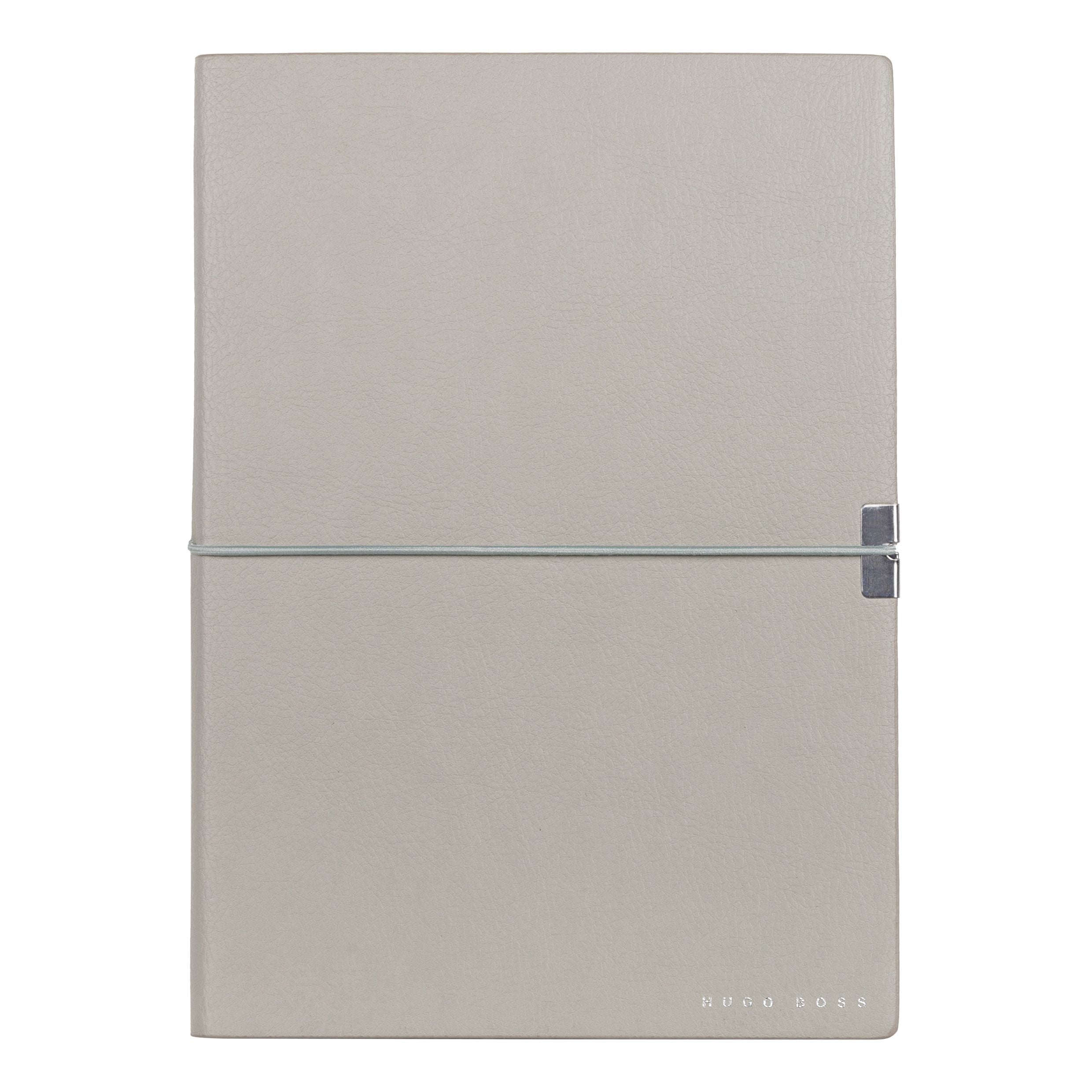 HUGO BOSS Notebook A5 Elegance Storyline Grey Plain | HNH124KP