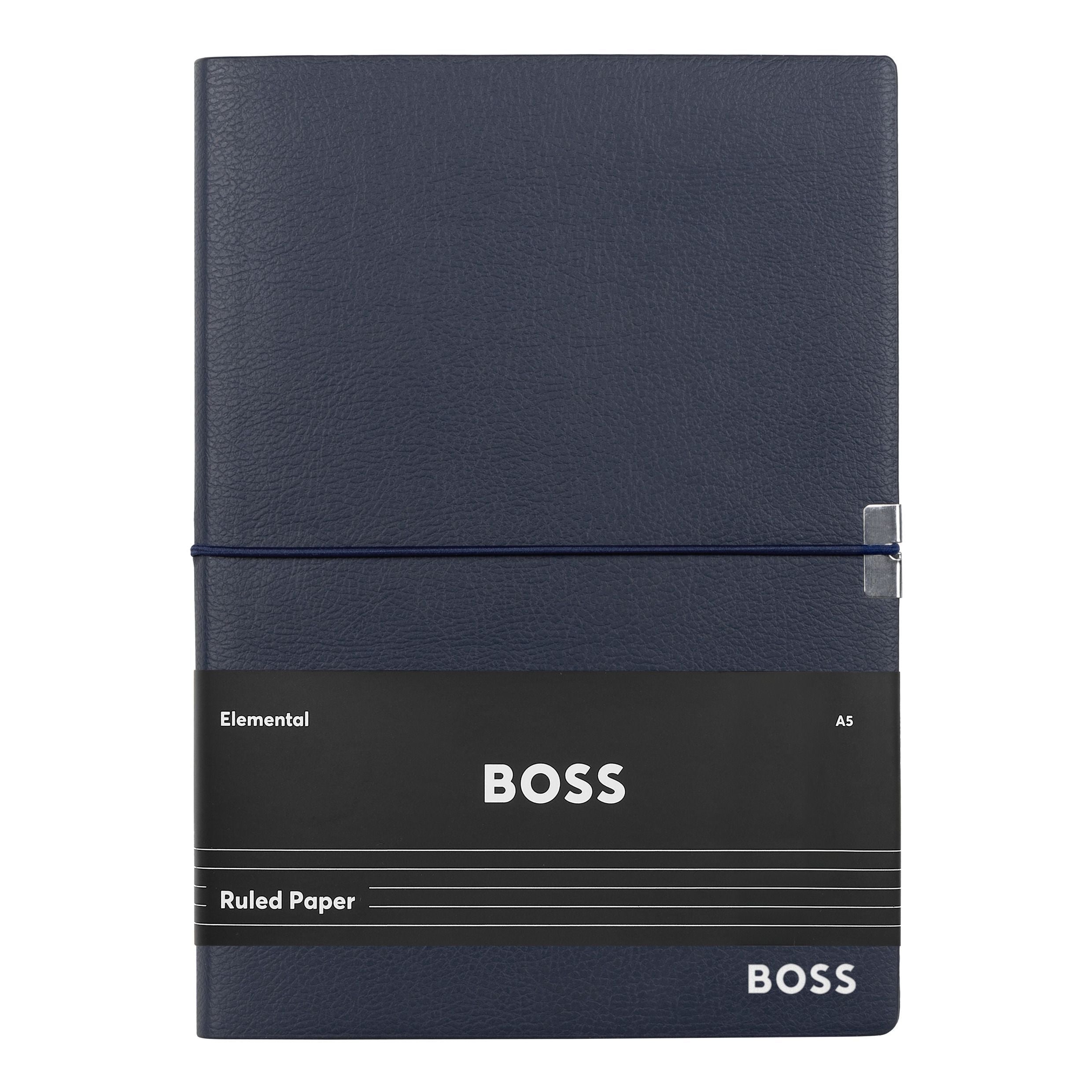 HUGO BOSS Notebook A5 Elegance Storyline Navy Lined | HNH124NL