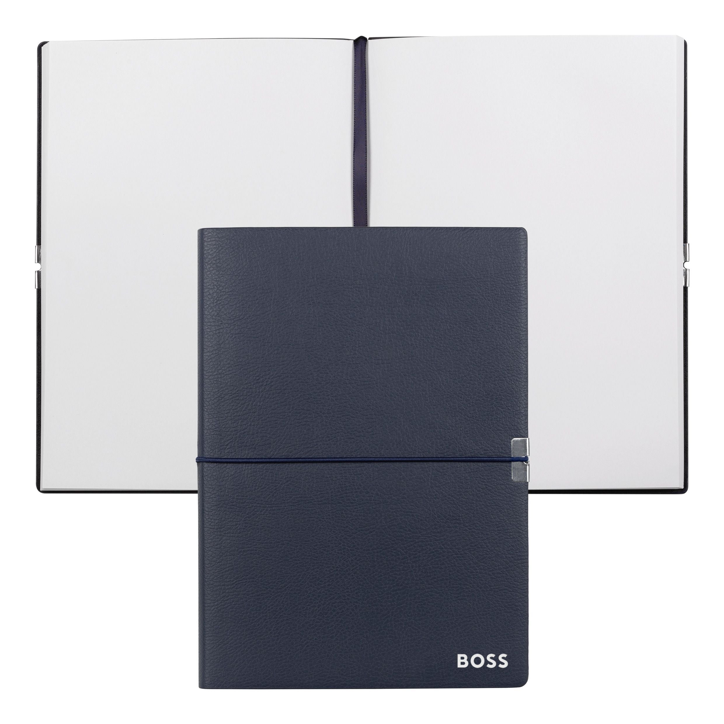HUGO BOSS Notebook A5 Elegance Storyline Navy Plain | HNH124NP