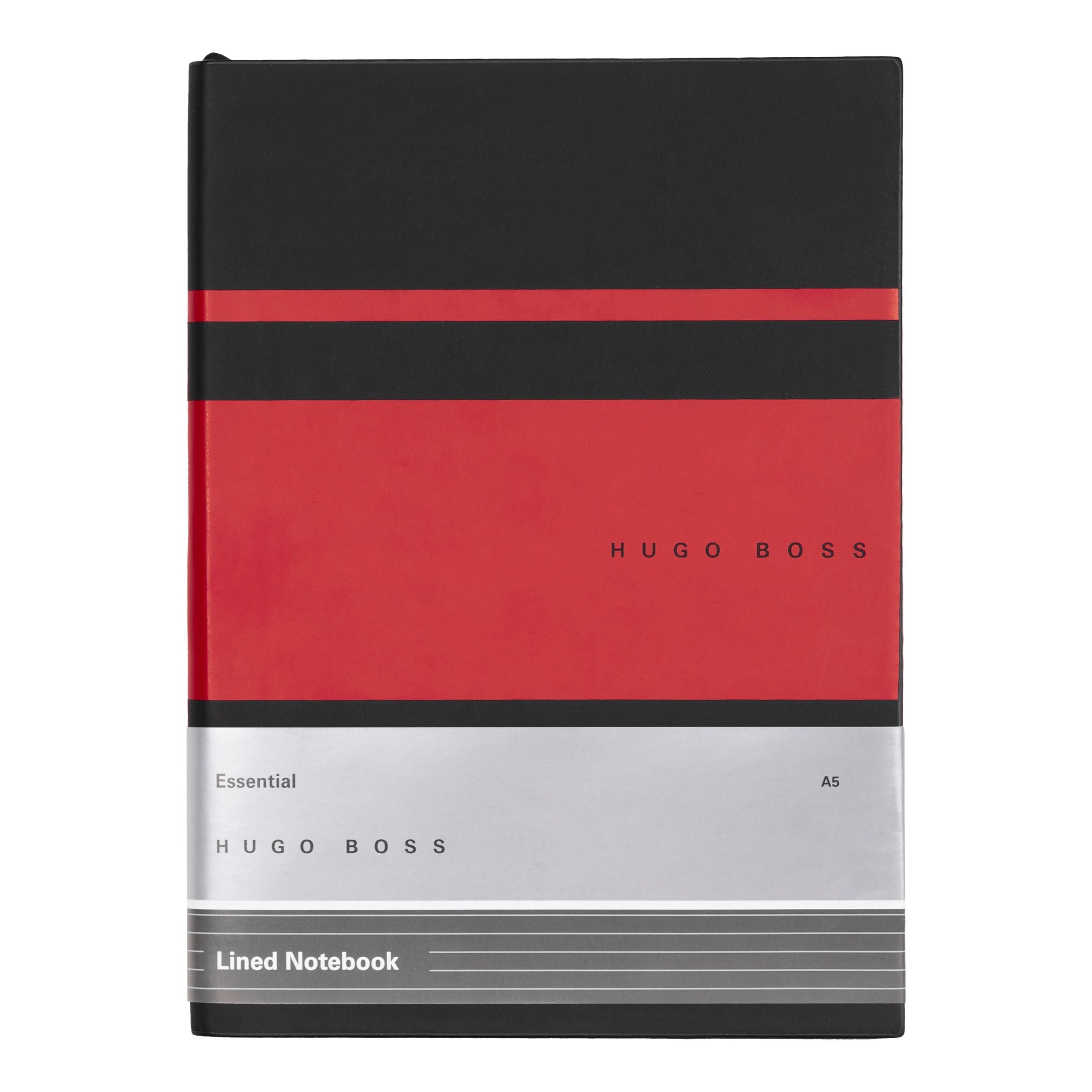 HUGO BOSS Notebook A5 Essential Gear Matrix Red Lined | HNH127PL