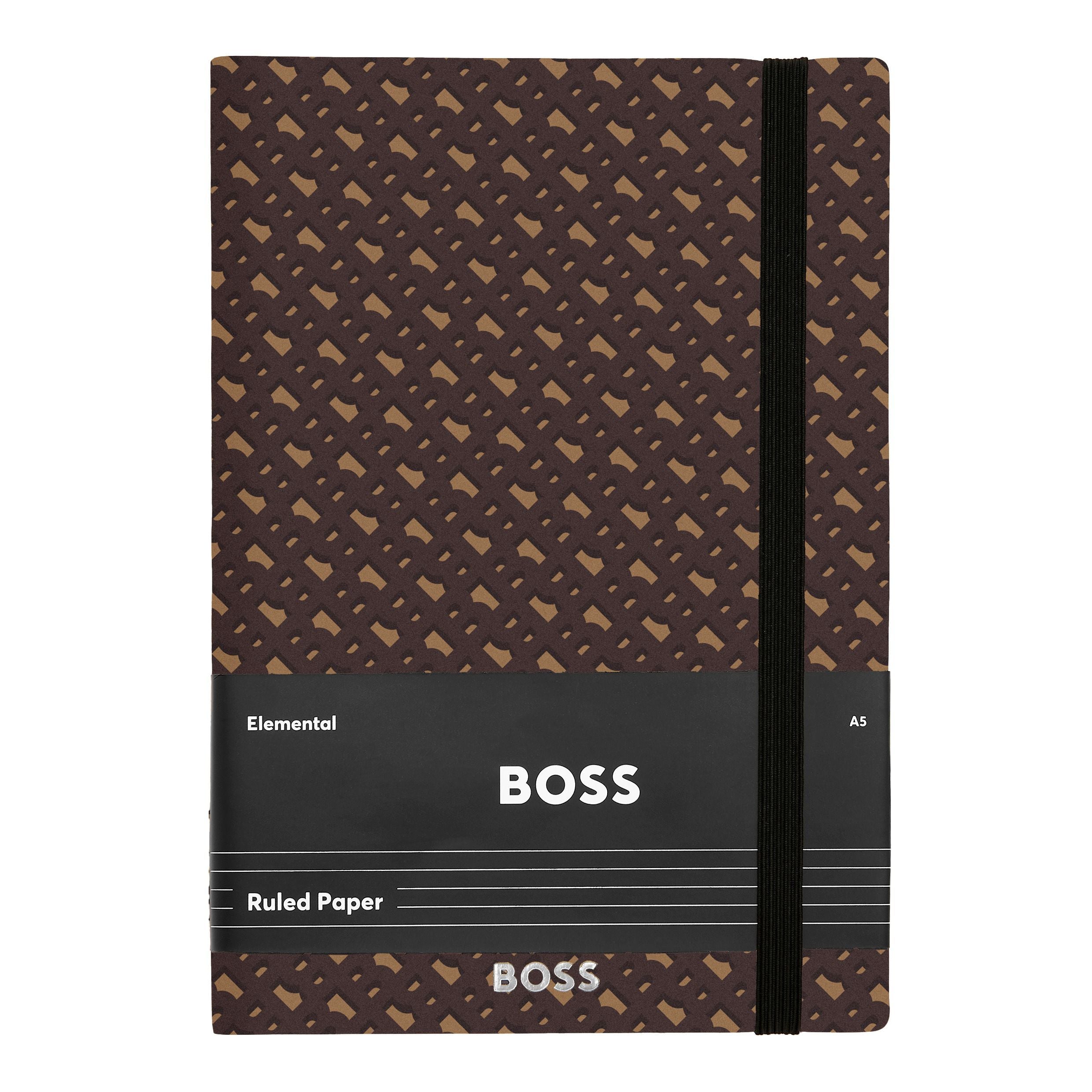 HUGO BOSS Notebook A5 Monogram Camel Lined | HNH412XL