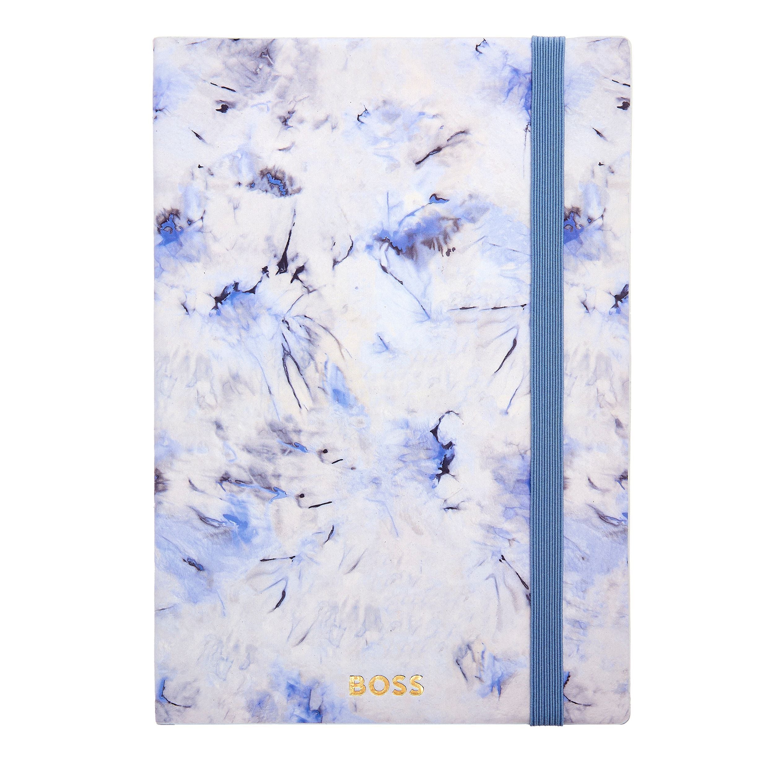 HUGO BOSS A5 Tie-dye Violet Flower Lined Notebook | HNH418WL