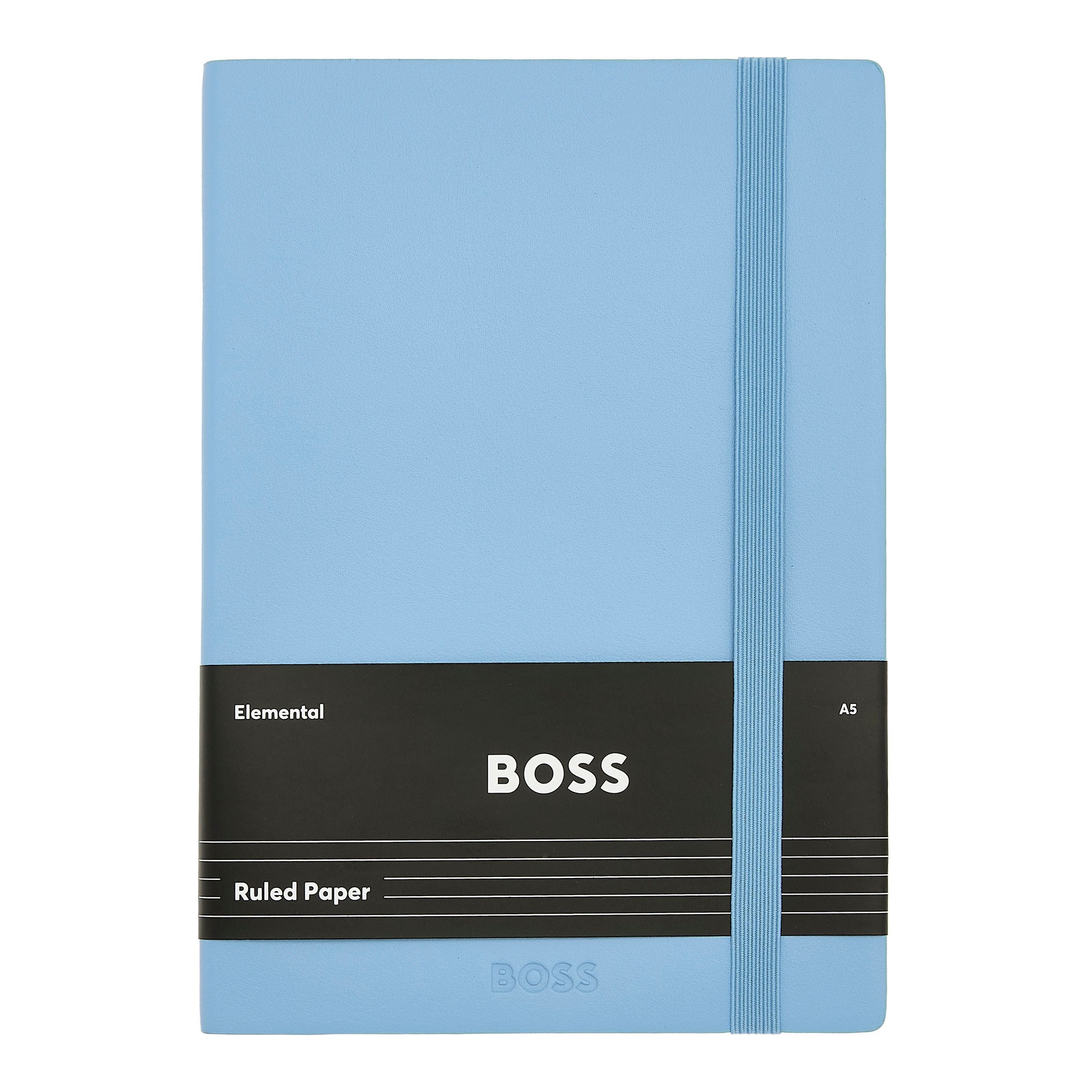 HUGO BOSS Notebook A5 Pastel Classic Light Blue Lined | HNH422ML