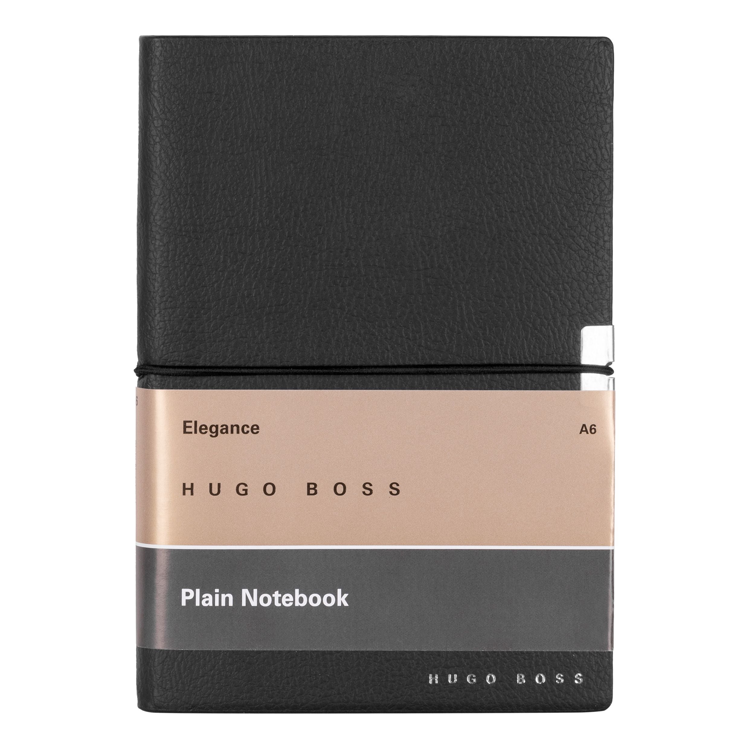 HUGO BOSS Notebook A6 Elegance Storyline Black Plain | HNM124AP
