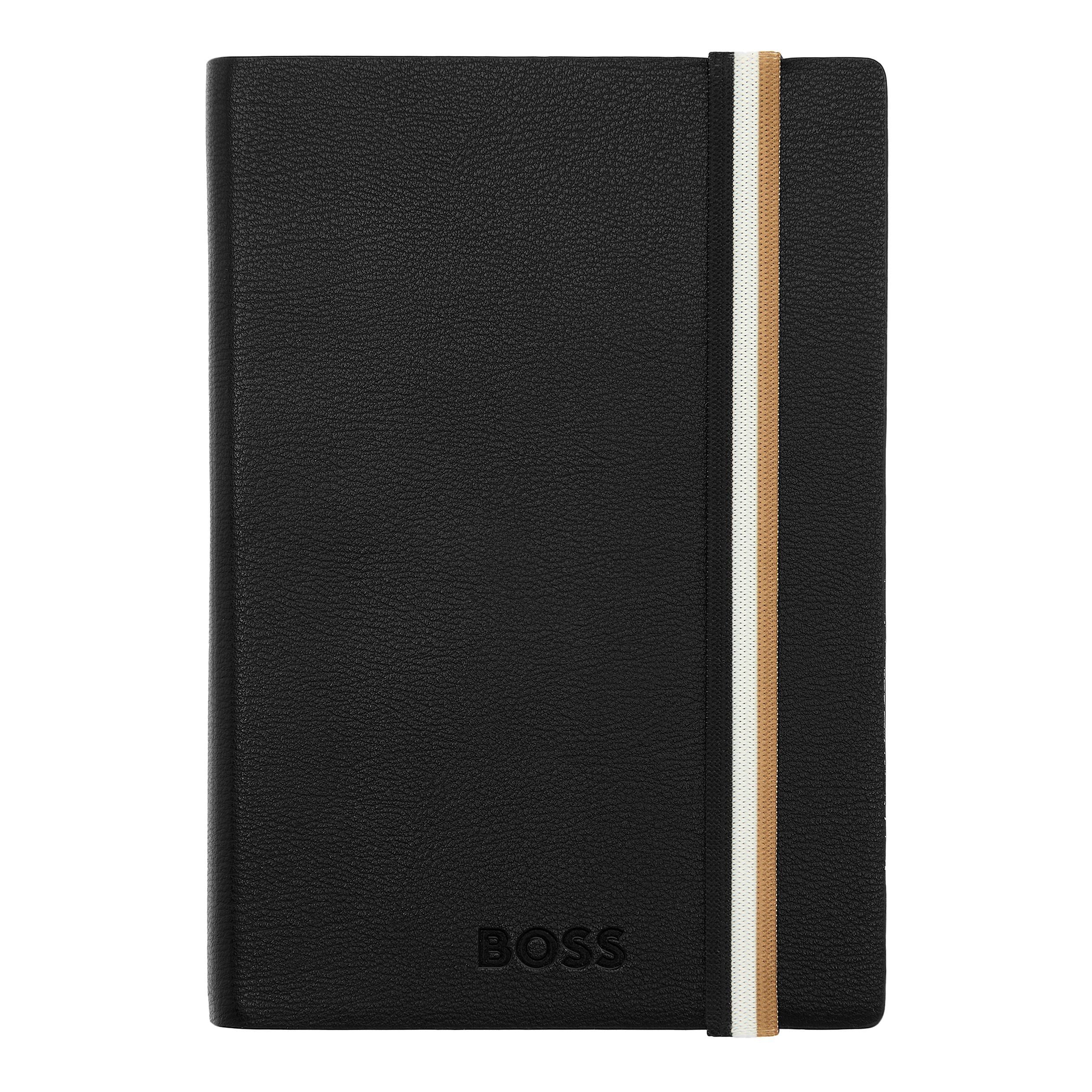 HUGO BOSS Notebook A6 Iconic Black Lined | HNM421AL