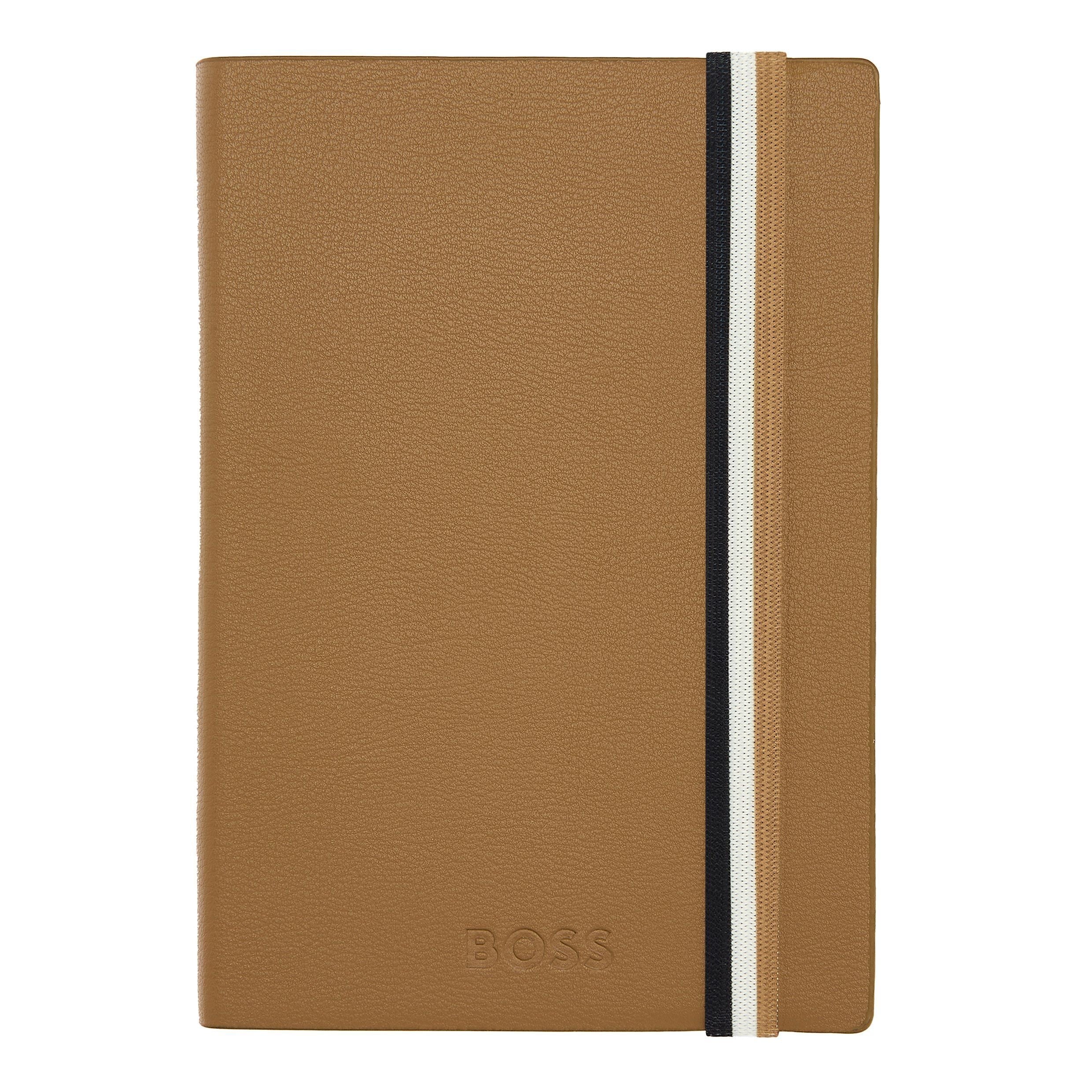 HUGO BOSS Notebook A6 Iconic Camel Lined | HNM421XL
