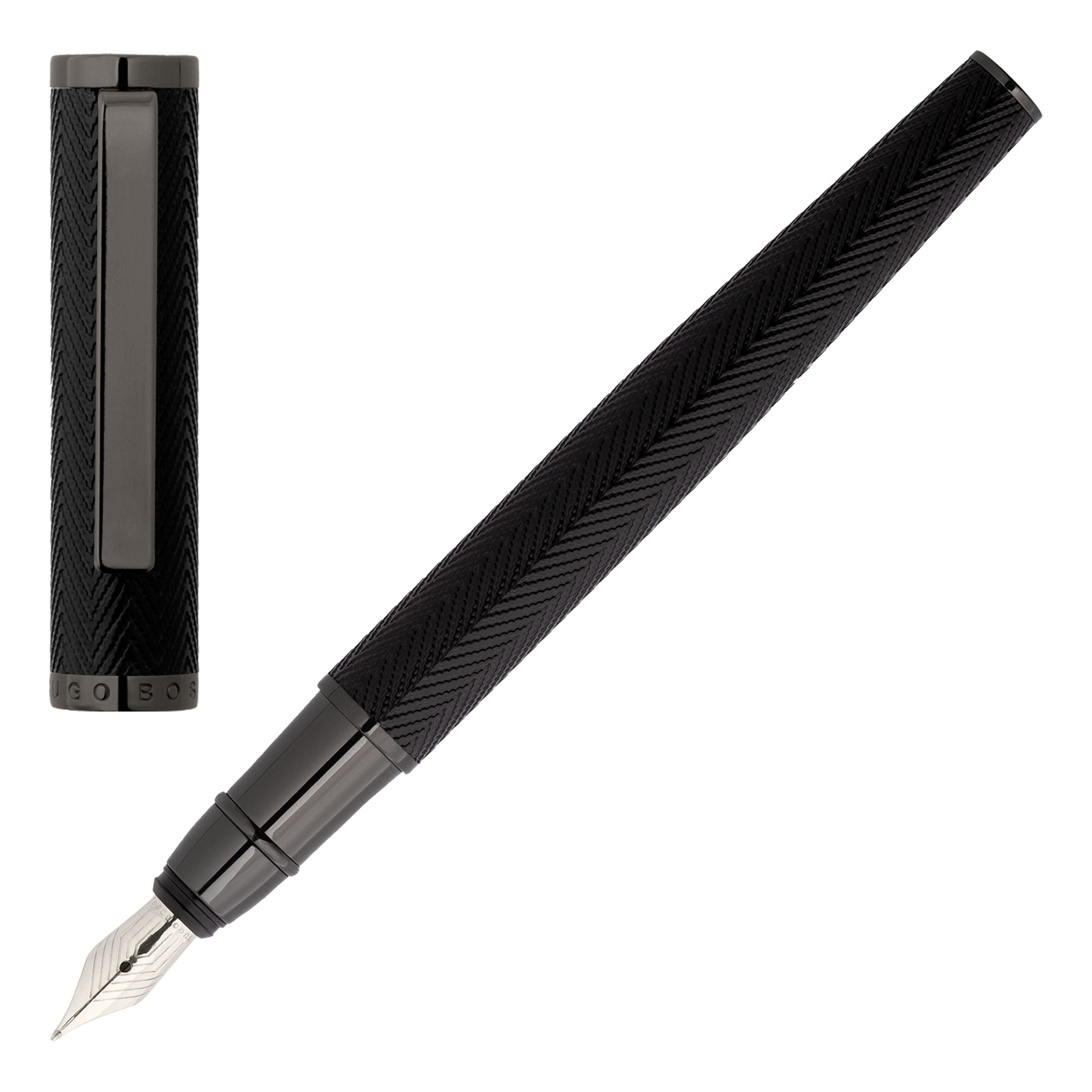 HUGO BOSS HSI1062D-Fountain pen Formation Herringbone Gun