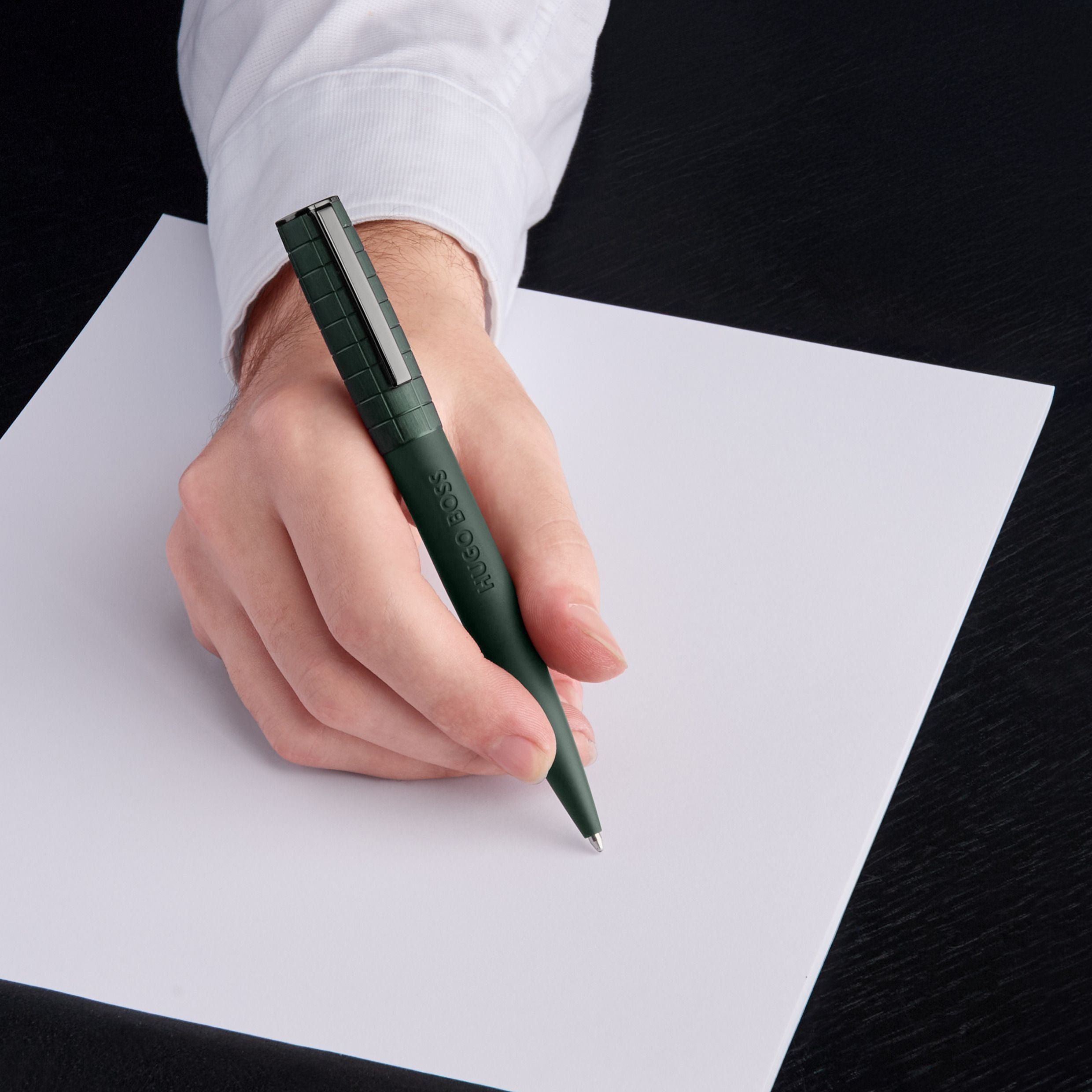 HUGO BOSS Ballpoint pen Arche Bauhaus Dark Green | HSK5744T