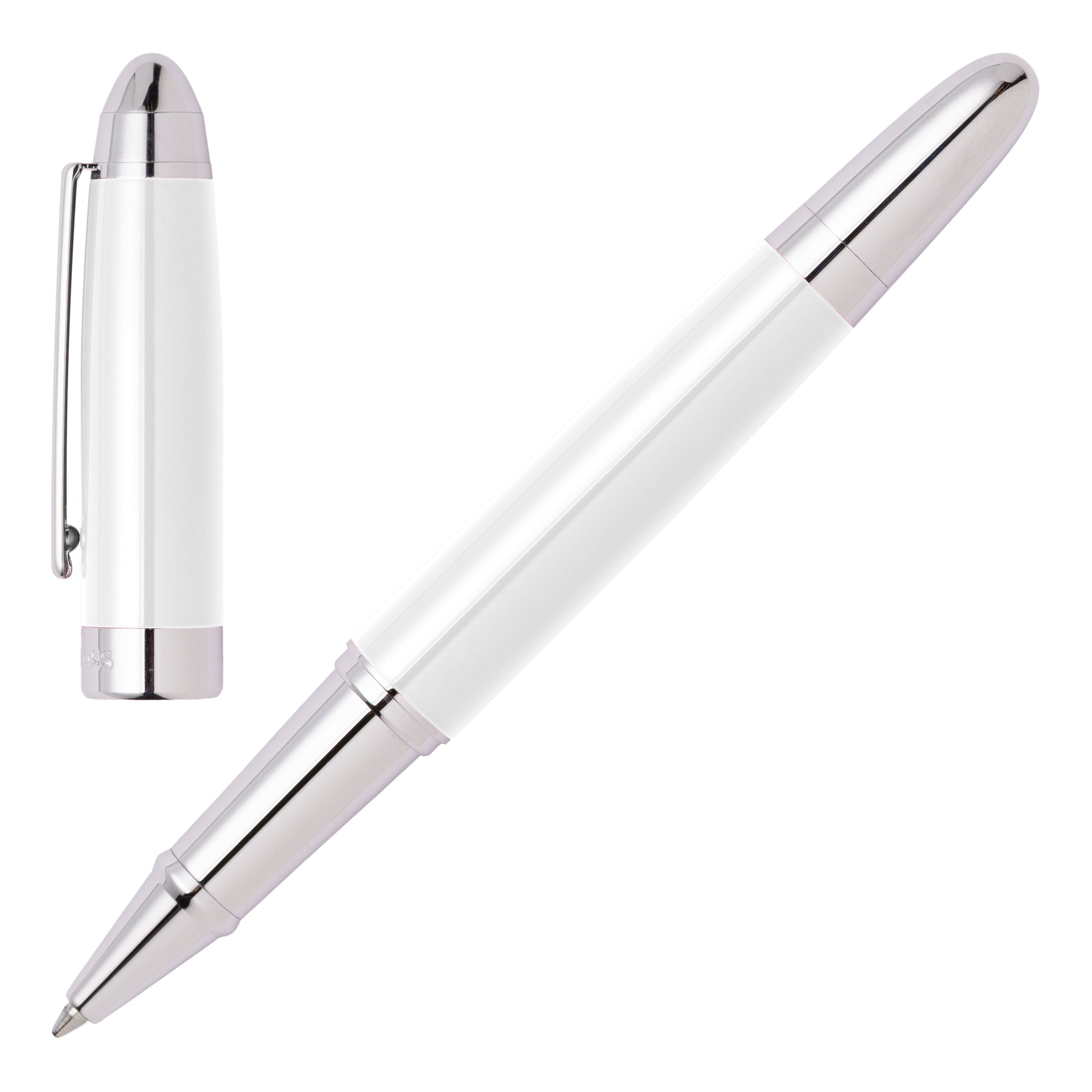 HUGO BOSS Rollerball Pen Icon White | HSN0015F