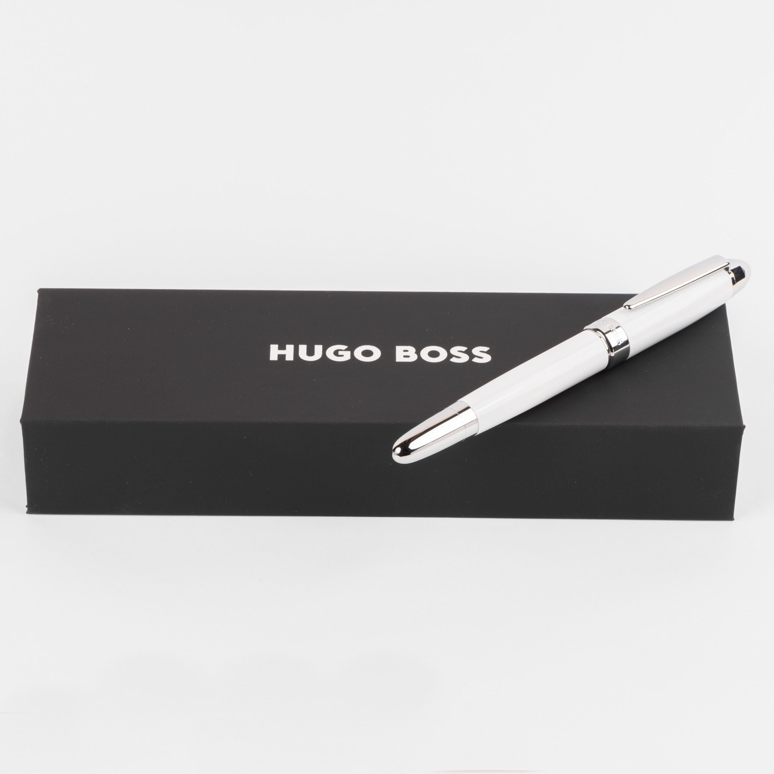 HUGO BOSS Rollerball Pen Icon White | HSN0015F