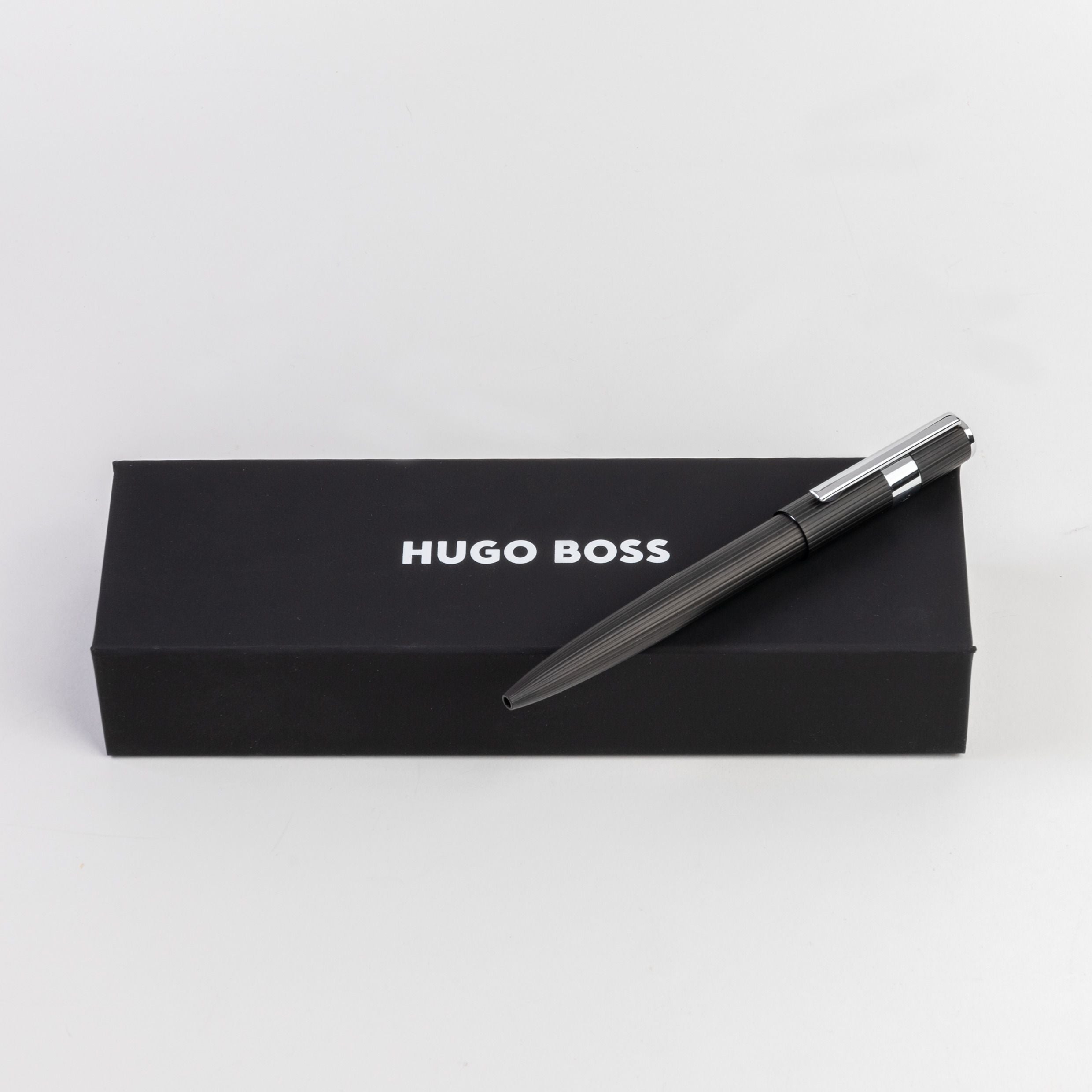 HUGO BOSS HSV2854A-Ballpoint pen Gear Pinstripe Black / Chrome