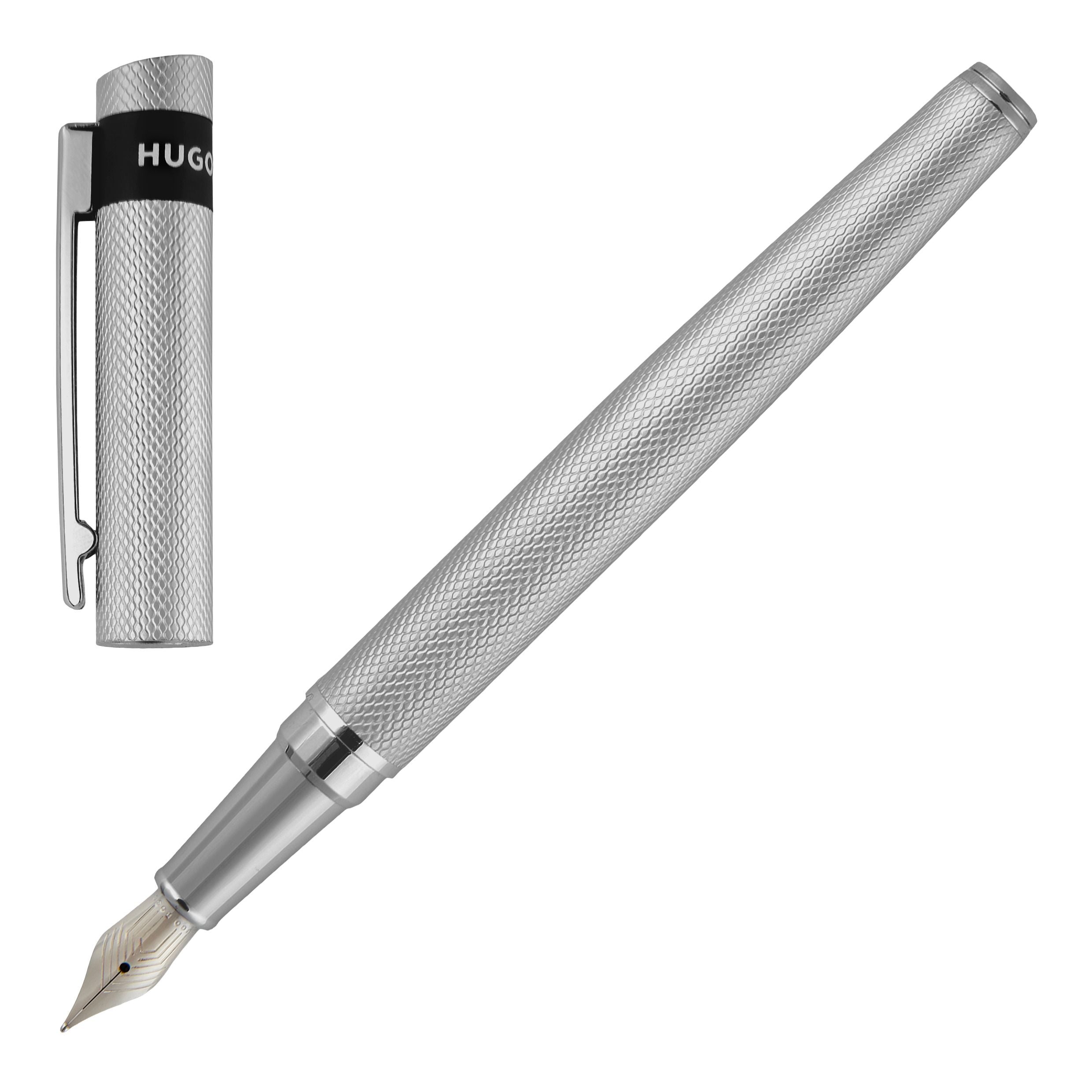 HUGO BOSS HSW3672B-Fountain pen Loop Diamond Chrome