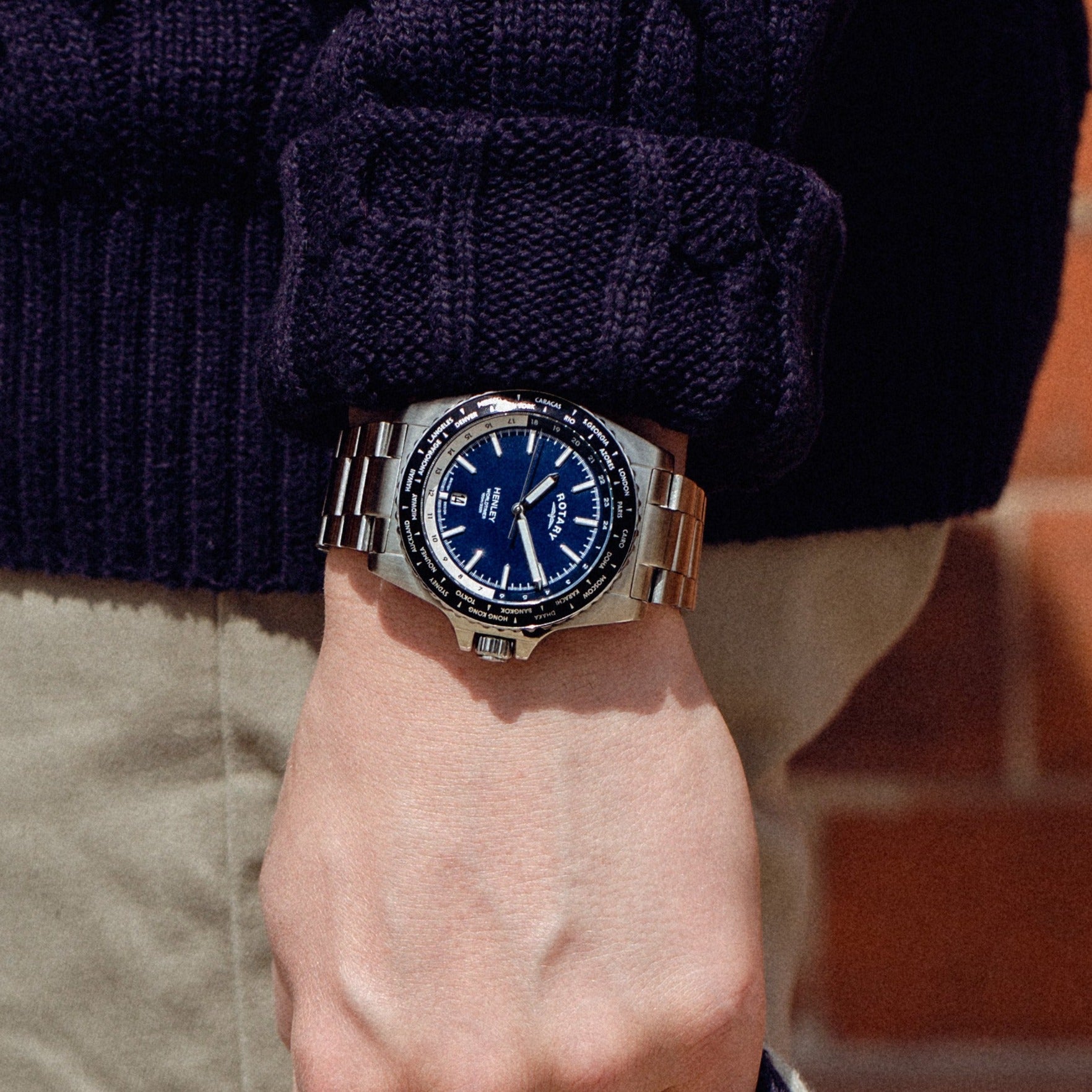 Rotary WorldTimer Watch | GB05370/88