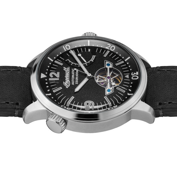 Ingersoll The New Orleans Black & Black Leather 40mm Men's Watch | I07801
