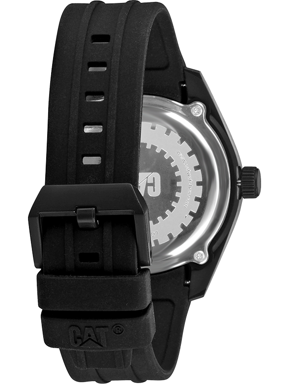 CAT Oceania Black Dial Calendar Yellow Hands Black Strap Men's Watch | LQ.161.21.137