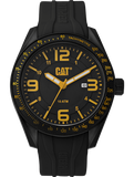 CAT Oceania Black Dial Calendar Yellow Hands Black Strap Men's Watch | LQ.161.21.137