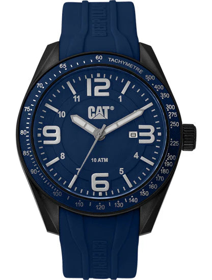 CAT Branded Blue Rubber Strap Men's Watch | LQ.161.26.632