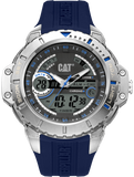 CAT Anadigit Grey Anadigi Dial Blue Numbers Blue Strap Men's Watch | MA.145.26.136