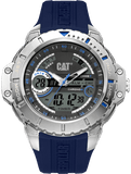 CAT Anadigit Grey Anadigi Dial Blue Numbers Blue Strap Men's Watch | MA.145.26.136