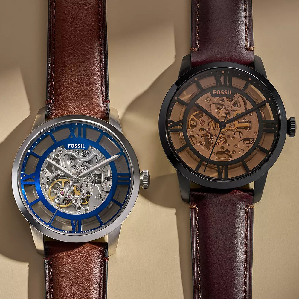 Fossil Townsman Automatic Brown Leather Watch | ME3267