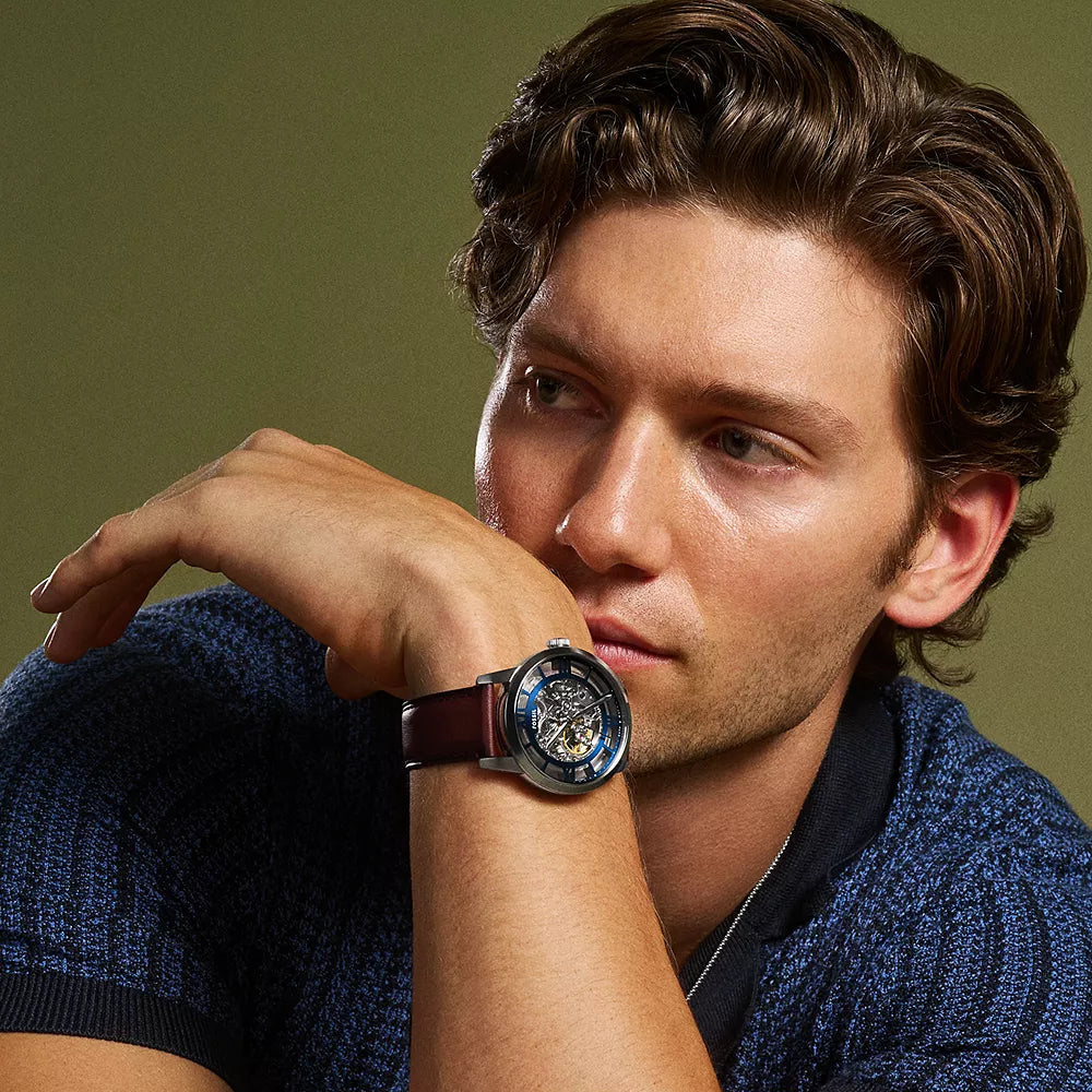 Fossil Townsman Automatic Brown Leather Watch | ME3267