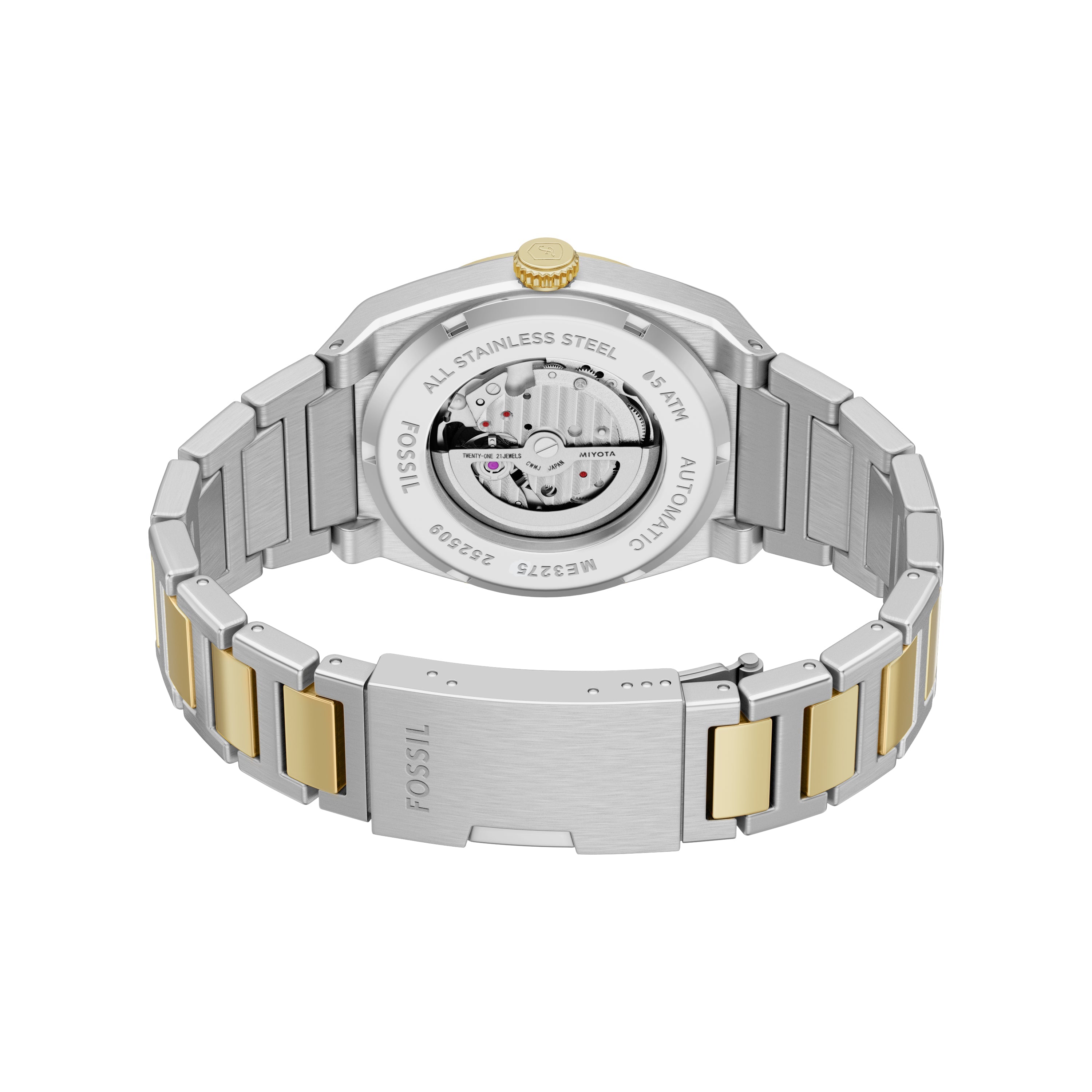 Fossil Everett Automatic Two-Tone Stainless Steel Men's Watch | ME3275