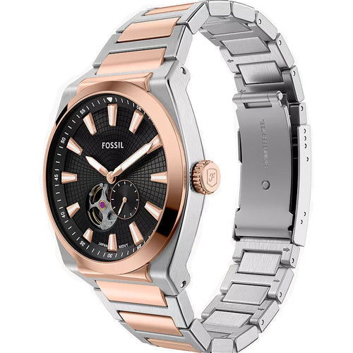 Fossil Everett Automatic Black Dial Men's Watch | ME3277