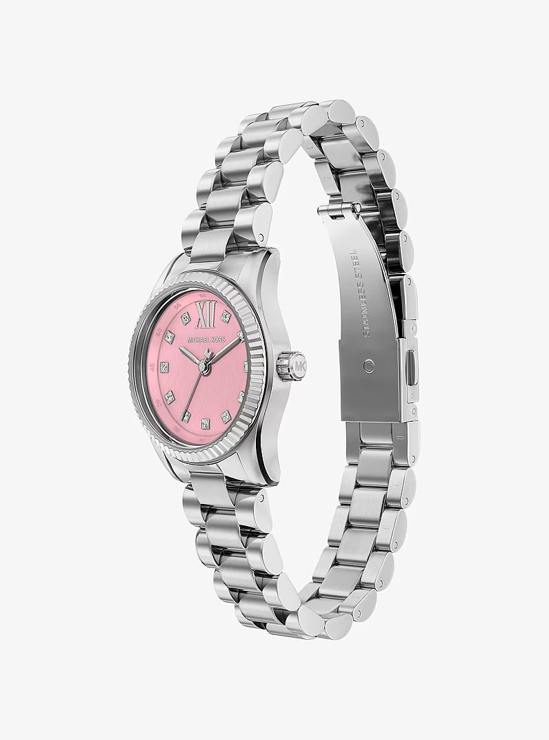 Michael Kors Lexington Pink Dial and Steel Bracelet 26mm Women's Watch | MK4996