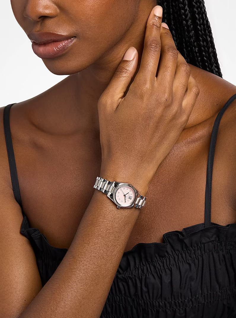 Michael Kors Lexington Pink Dial and Steel Bracelet 26mm Women's Watch | MK4996