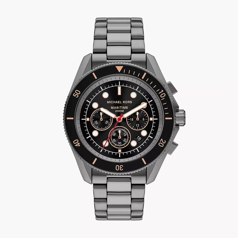 Michael Kors Maritime Grey Quartz Stainless Steel Men's Watch | MK9204