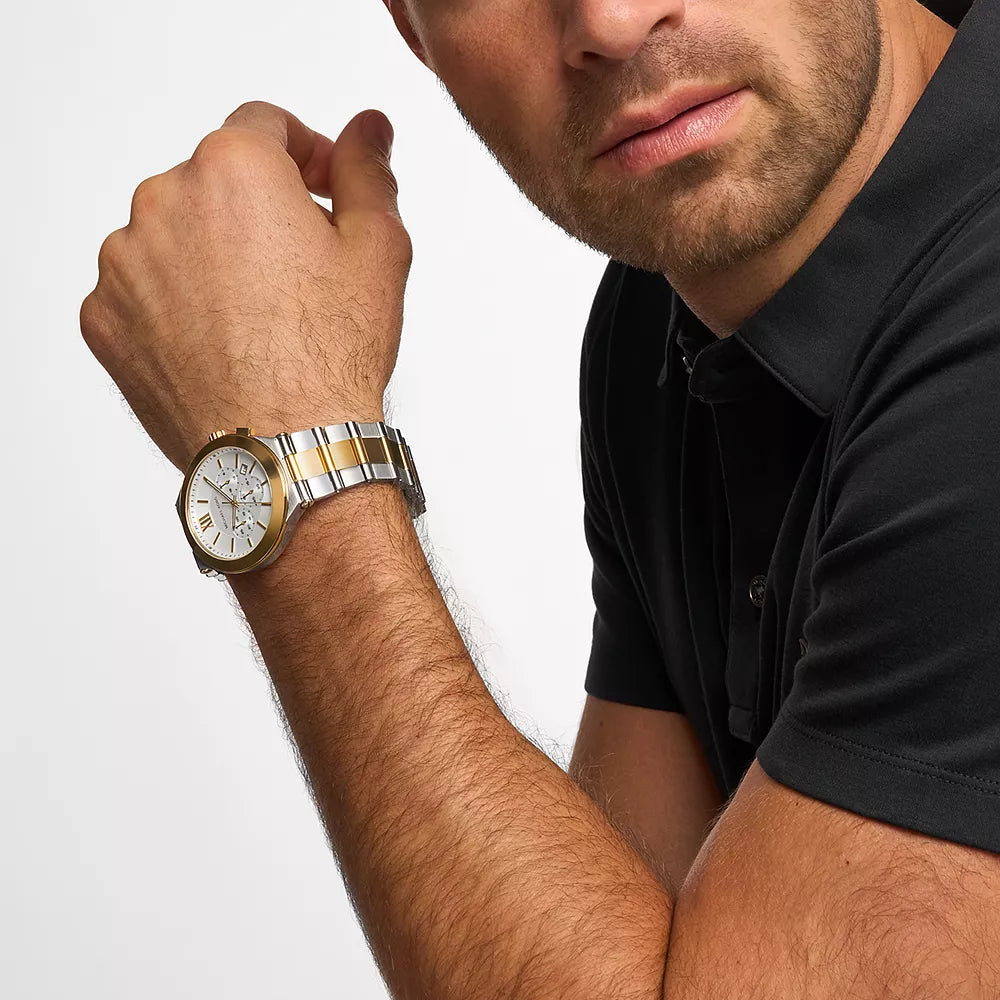 Michael Kors Billie Chronograph Two-Tone Stainless Steel Men's Watch | MK9221