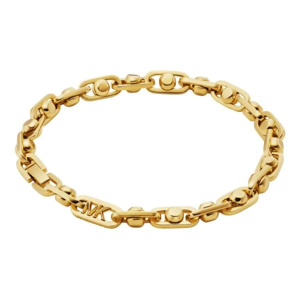 Michael Kors Astor Link Gold-Tone Brass Chain Bracelet | MKJ835700710