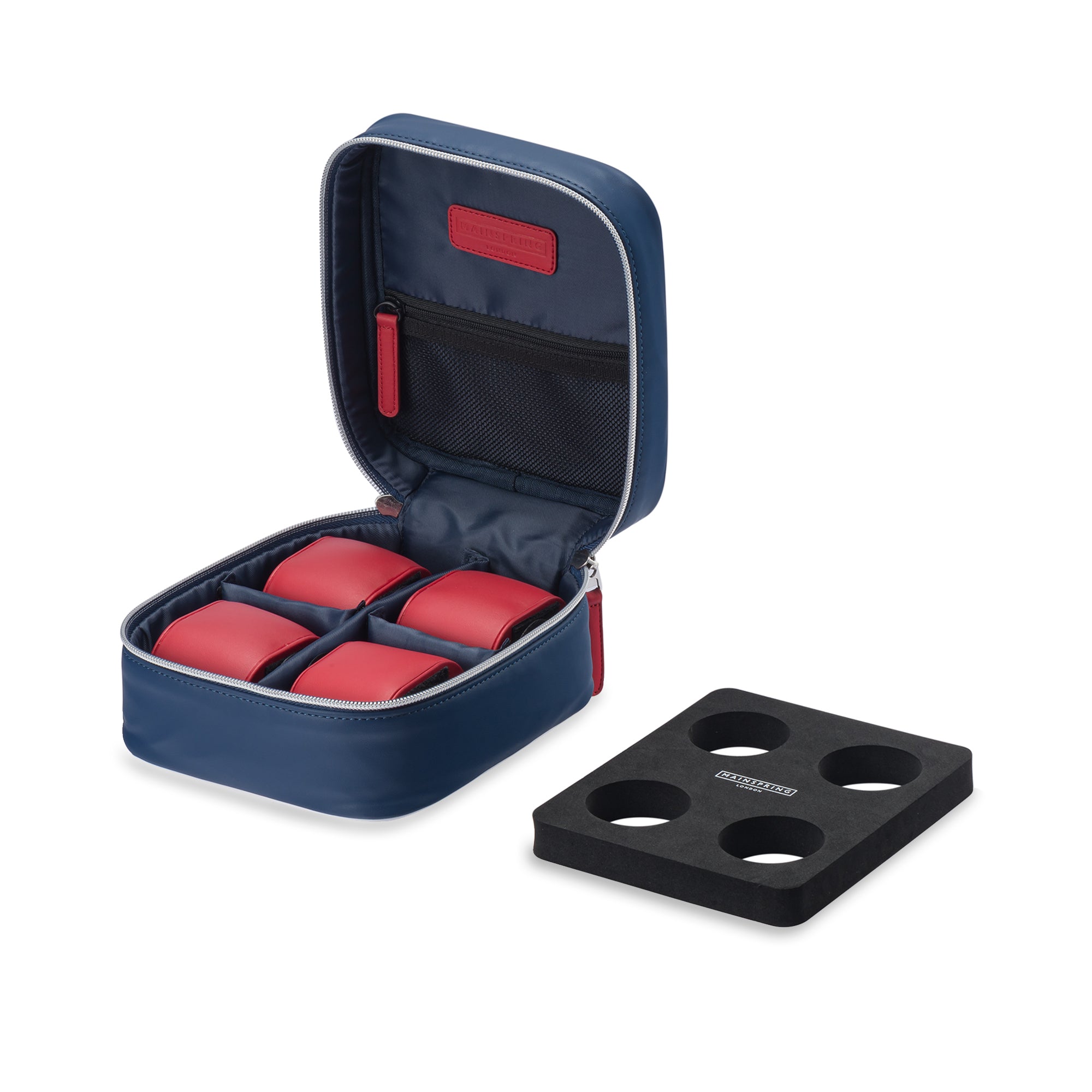 Mainspring Sidecar 4-Slot Watch Collector Pouch - Hawthorn Blue | MS-SIDBOX-01