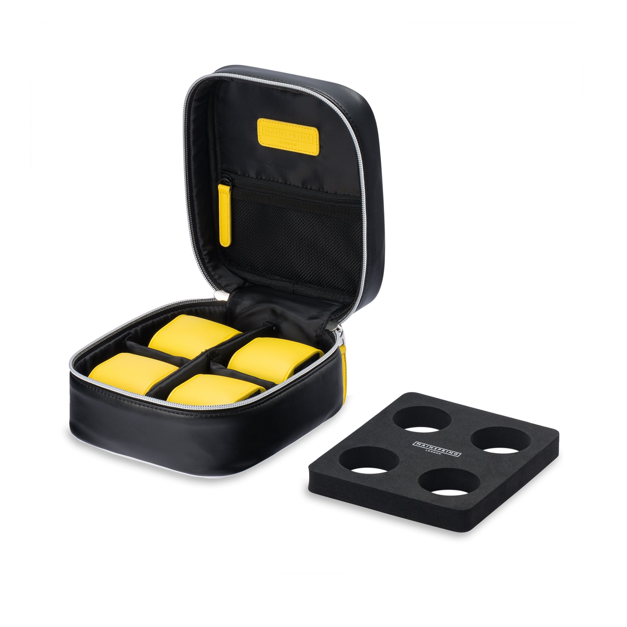 Mainspring Sidecar 4-Slot Watch Collector Pouch - Hornet Black | MS-SIDBOX-02