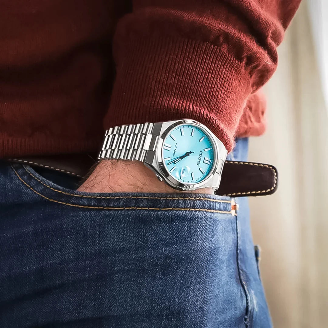 Citizen Tsuyosa Automatic Turquoise Dial Stainless Steel Men's Watch | NJ0151-88M